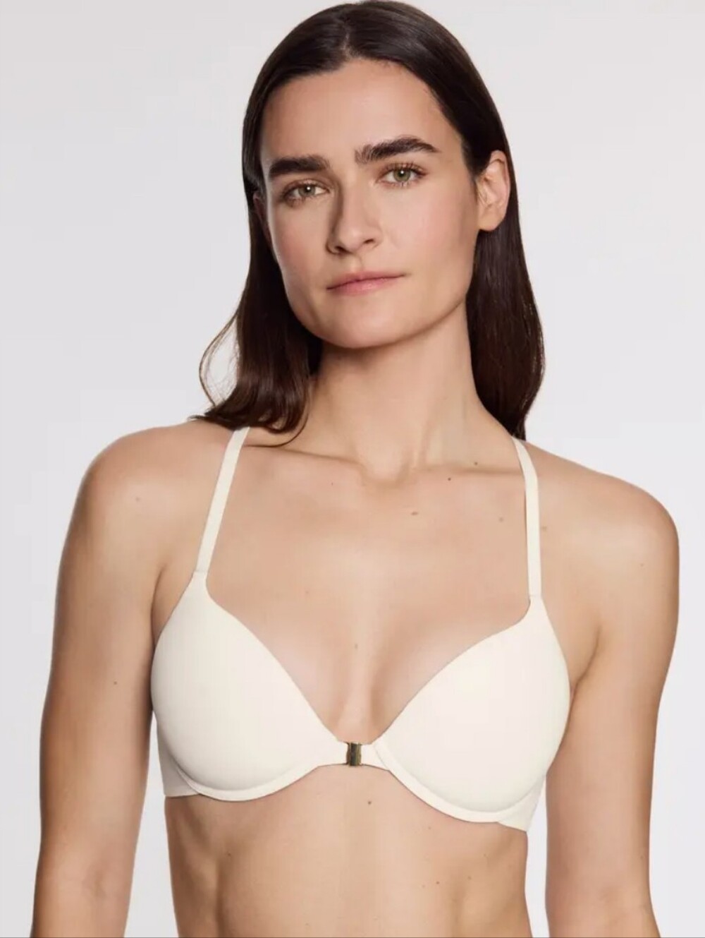 Pepper Ultimate Racerback T-shirt Bra Size 36A Ecru Cream White Padded Women's